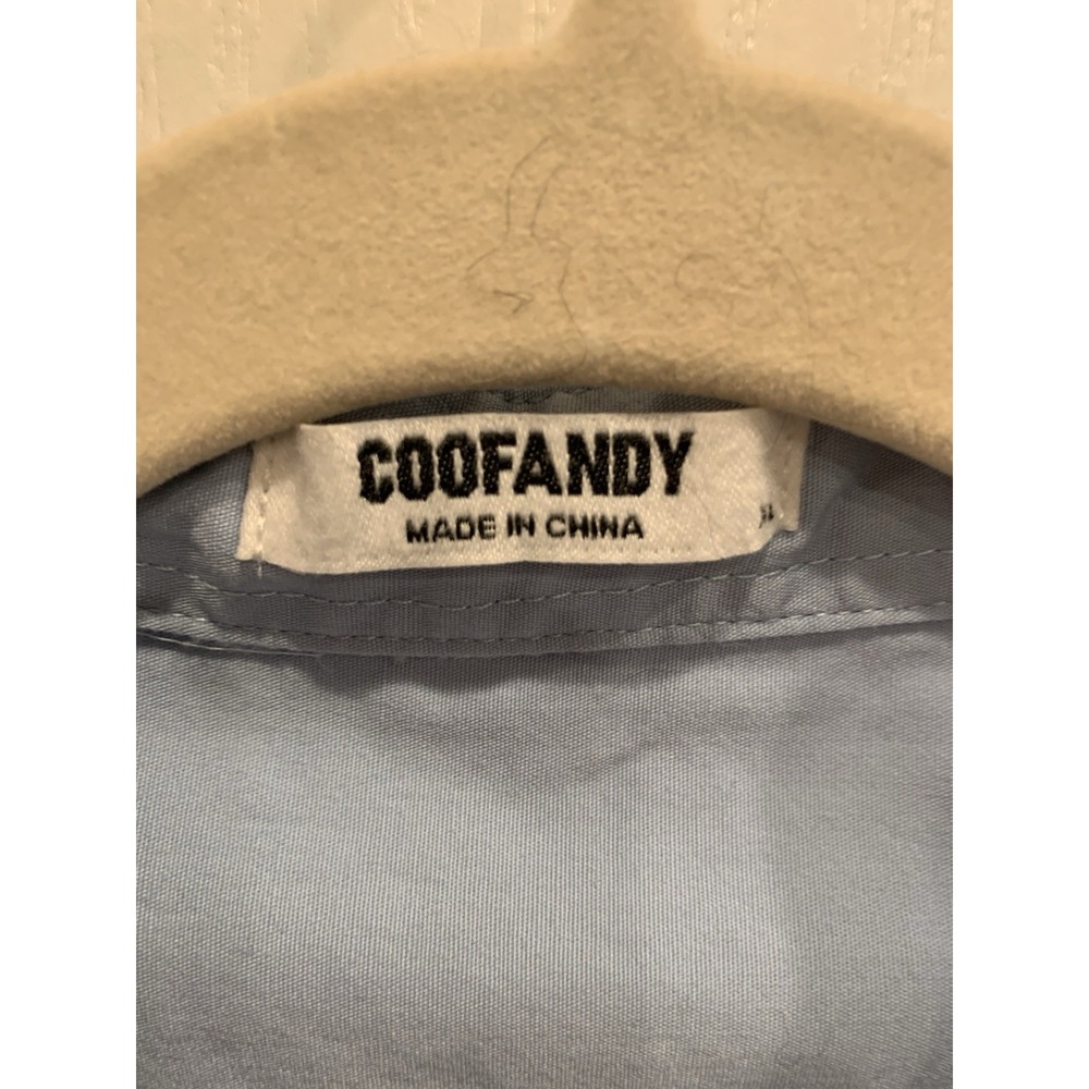 Coofandy Button Up Long Sleeve Shirt Mens Size Large Western Cowboy Embroidered - Picture 3 of 4